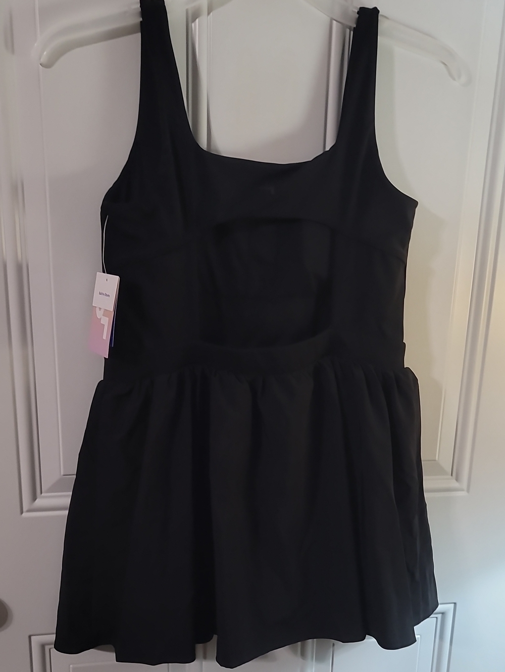 JoyLab Black Sleeveless Mini Dress with Flared Skirt - Picture 9 of 12